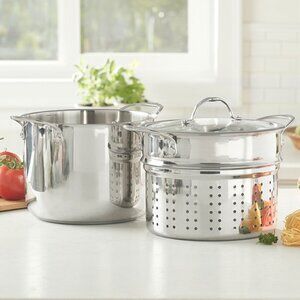 Princess Heritage® Signature 8-Qt. Stockpot with Steaming Basket 3686